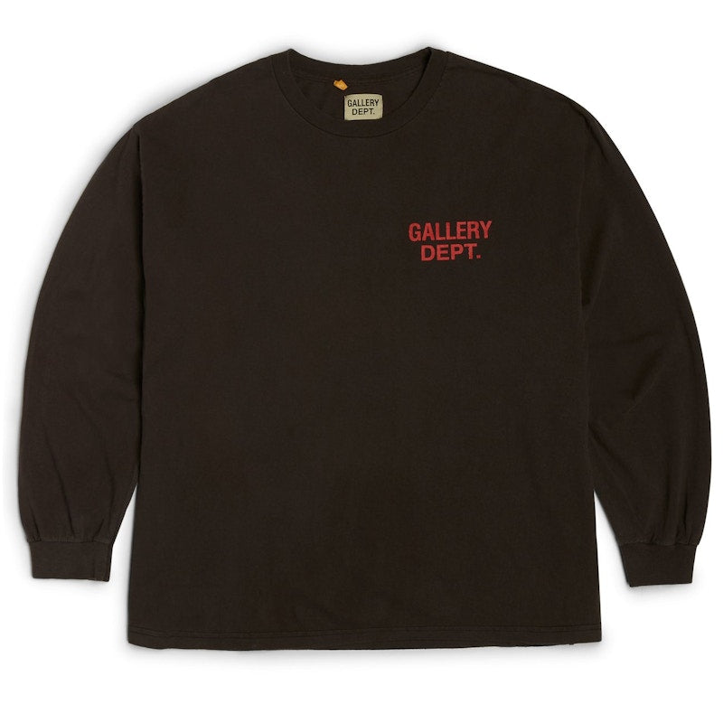 Gallery Dept. Souvenir L/S T-shirt Washed Black/Red