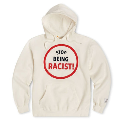 Gallery Dept. Stop Being Racist Reversible ATK Hoodie White