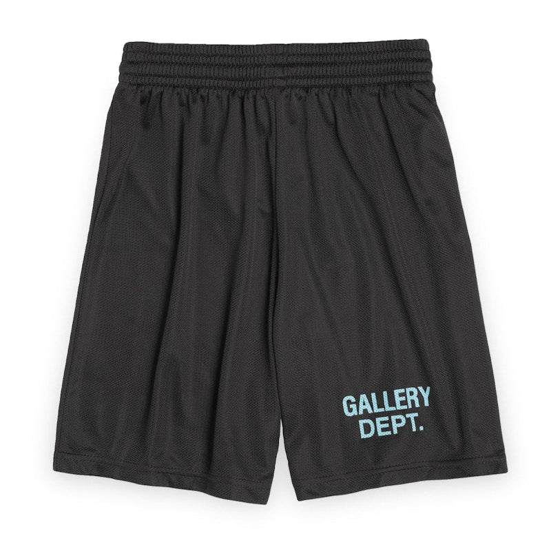 Gallery Dept. Studio English Logo Gym Shorts Black/Light Blue