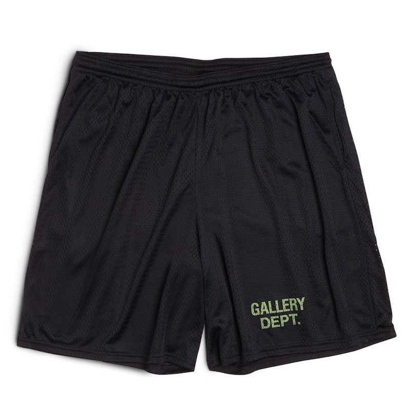 Gallery Dept. Studio English Logo Gym Shorts Dark Navy/Lime