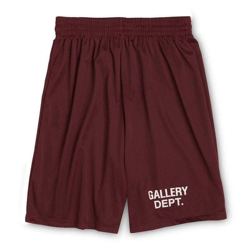 Gallery Dept. Studio English Logo Gym Shorts Maroon