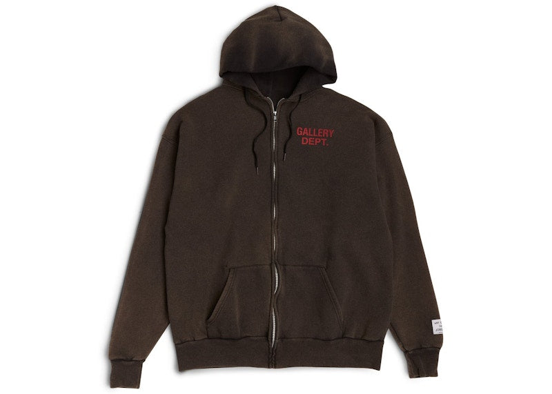 Gallery Dept. Vintage Full Zip Hoodie Black