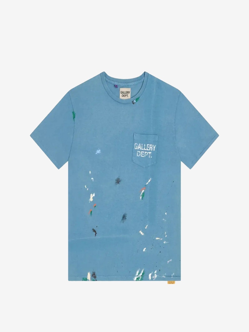 Gallery Dept. Vintage Logo Painted T-shirt DUSty Blue