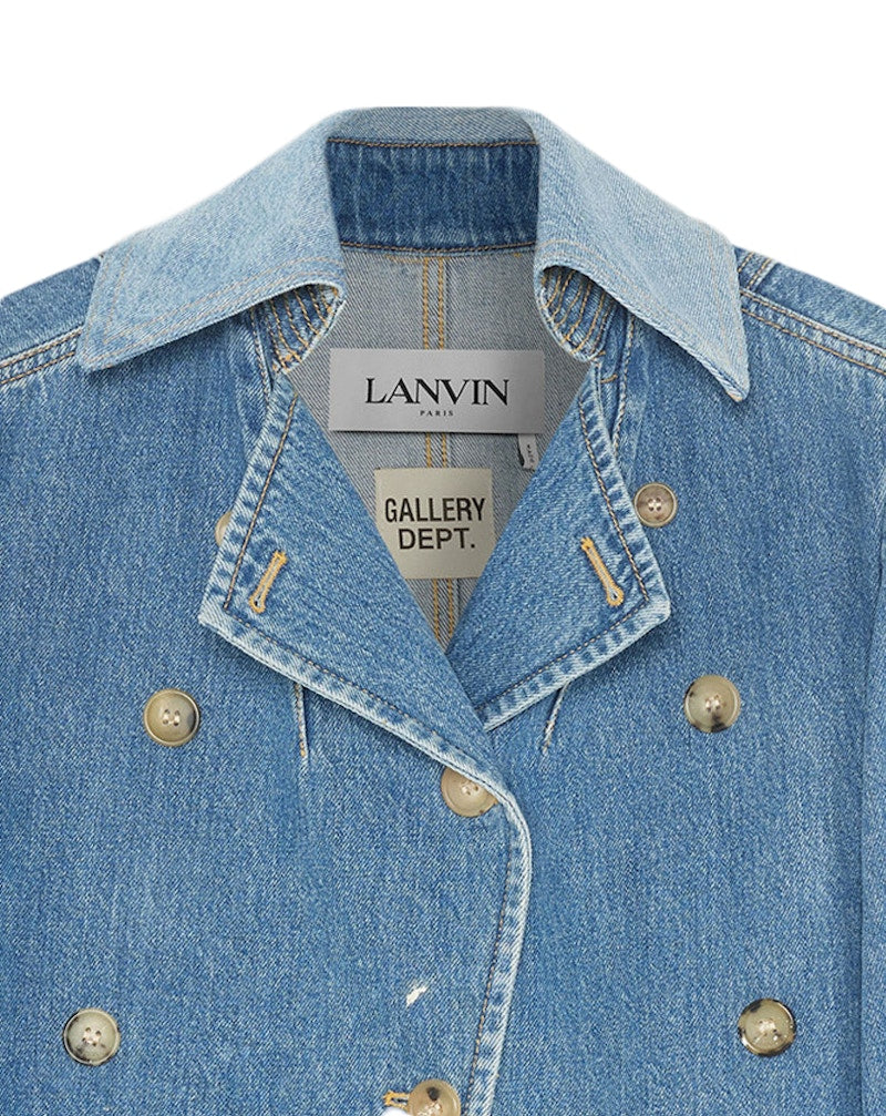 Gallery Dept. x Lanvin Women's Double-Breasted Denim Jacket Multi (Collection 2)