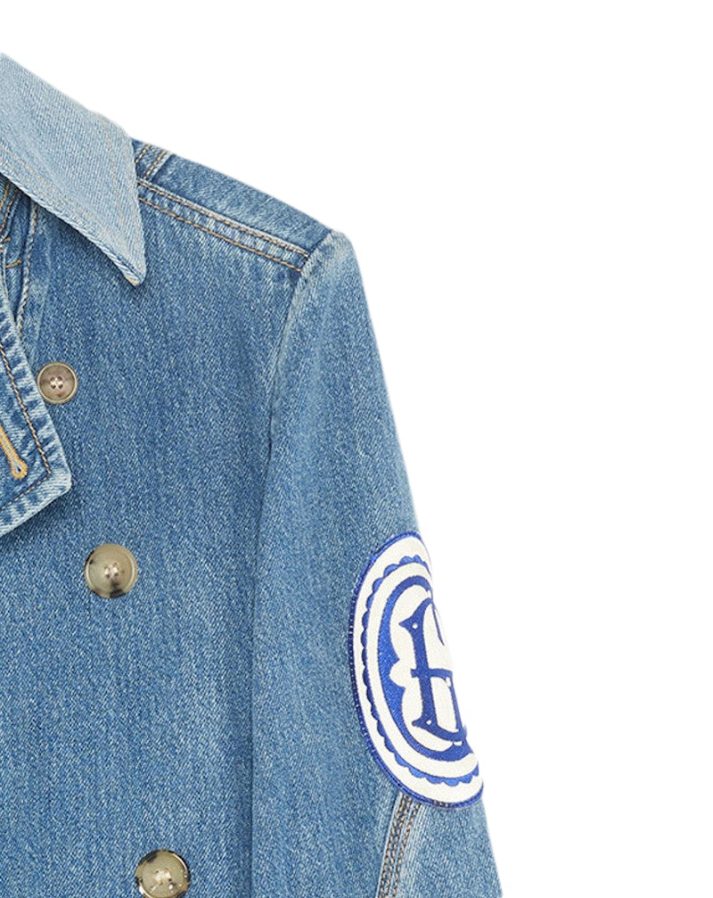Gallery Dept. x Lanvin Women's Double-Breasted Denim Jacket Multi (Collection 2)