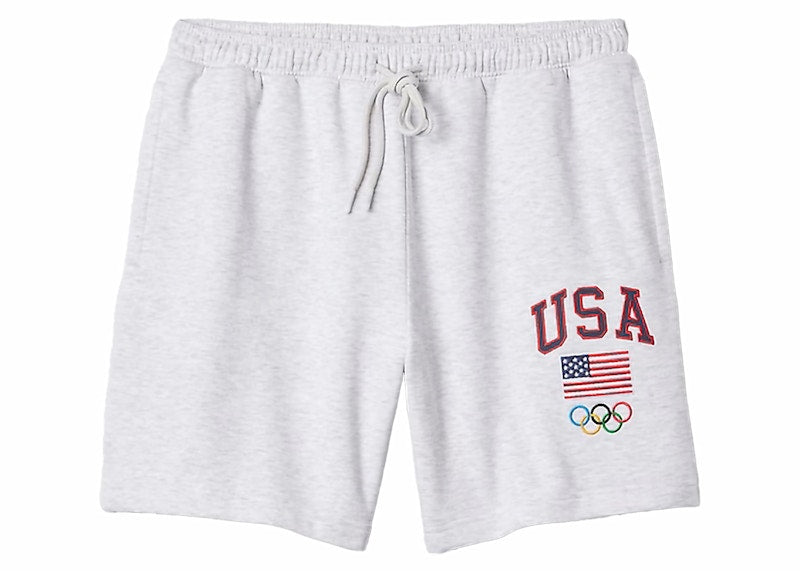 Gap Team USA Sweat Shorts Pale Heather Grey