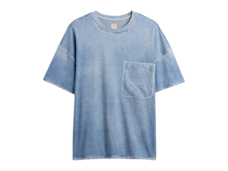 Gap x BEIS Knit Denim Pocket T-shirt Light Blue Shadow