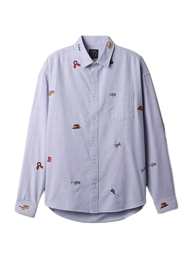 Gap x DAP Embroidered Oxford Shirt Distant Blue