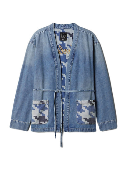 Gap x DAP Organic Denim Wrap Jacket Light Indigo