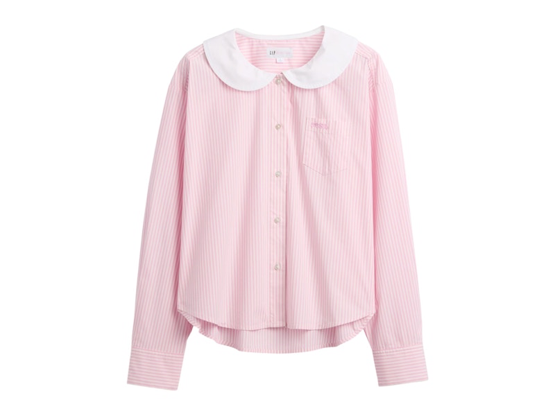 Gap x Sandy Liang Women's Poplin Oversized Shirt May Pink