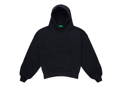 Garment Workshop Bandana Stonewashed Double Layer Hoodie Chaos Black