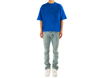 Garment Workshop Berlin Pop-Up Classic Boxy Fit Cotton Tee Blue Royal