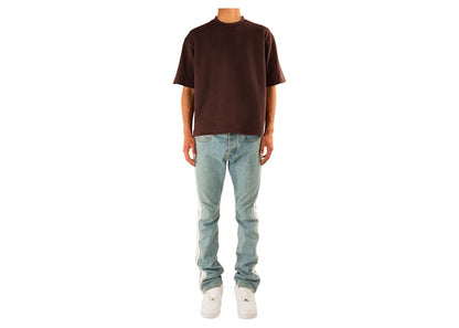 Garment Workshop Classic Boxy Fit Cotton Tee Mocha Brown