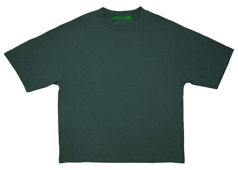 Garment Workshop Classic Boxy Fit Cotton Tee Pine Green
