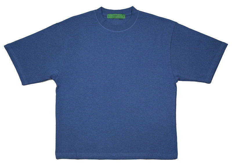 Garment Workshop Classic Boxy Fit Cotton Tee Sea Blue