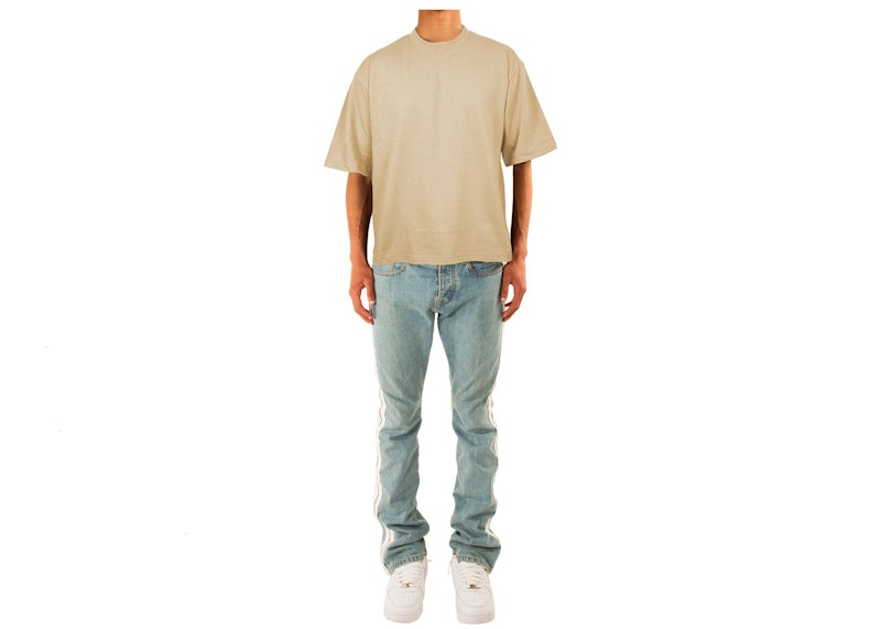 Garment Workshop Classic Boxy Fit Cotton Tee Tan Beige