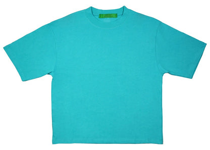 Garment Workshop Classic Boxy Fit Cotton Tee Teal Blue