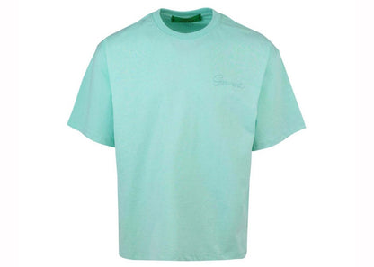 Garment Workshop Double Embroidery T-Shirt Viridian Green