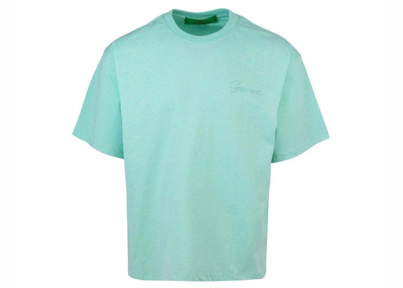 Garment Workshop Double Embroidery T-Shirt Viridian Green