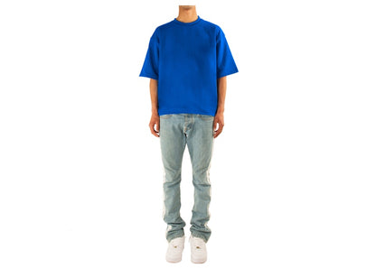 Garment Workshop Double Embroidery Tee Brady Blue