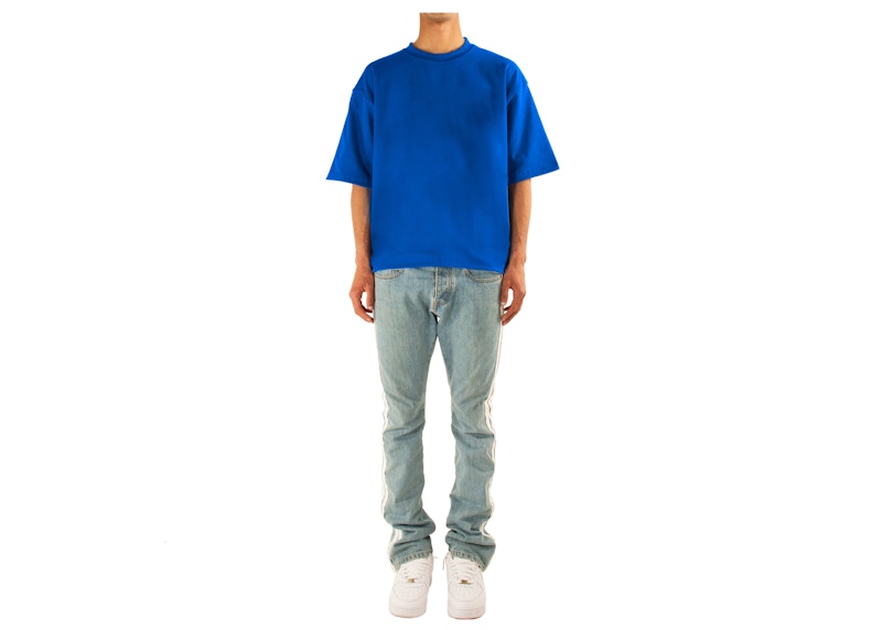 Garment Workshop Double Embroidery Tee Brady Blue