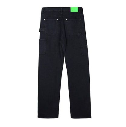 Garment Workshop Double-Knee Carpenter Jeans Washed Black