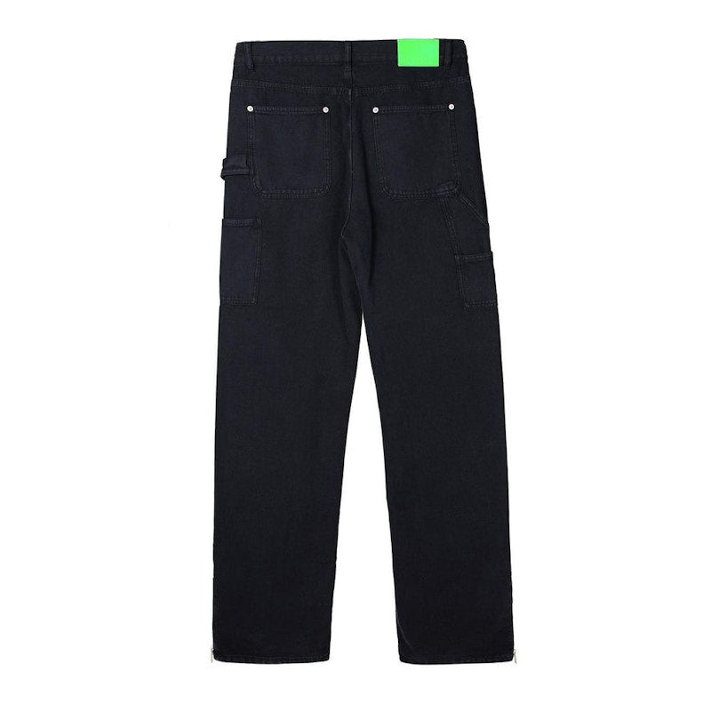 Garment Workshop Double-Knee Carpenter Jeans Washed Black