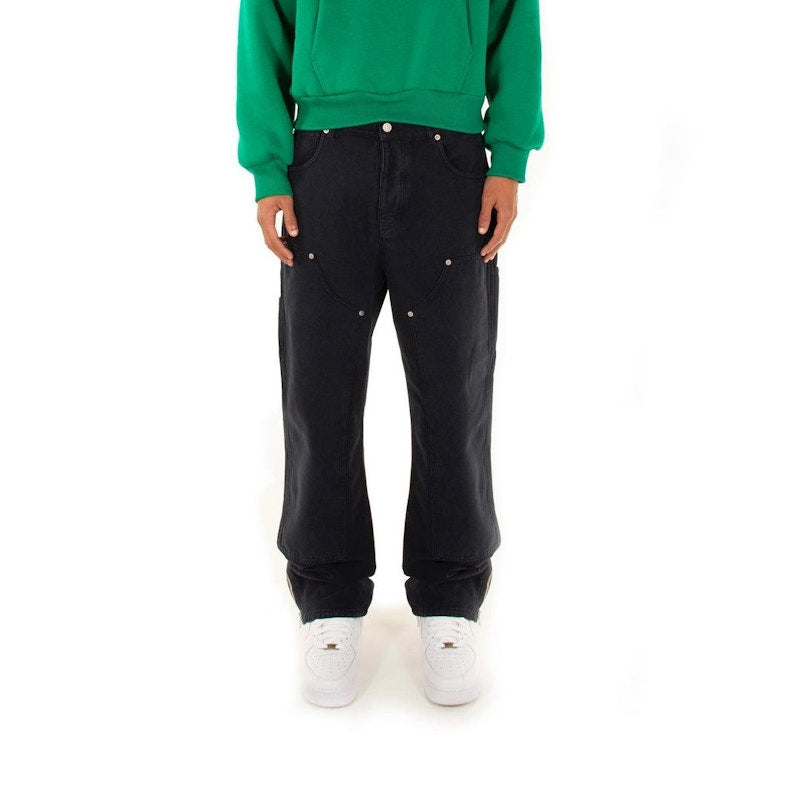 Garment Workshop Double-Knee Carpenter Jeans Washed Black
