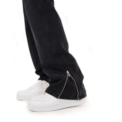 Garment Workshop Double-Knee Carpenter Jeans Washed Black