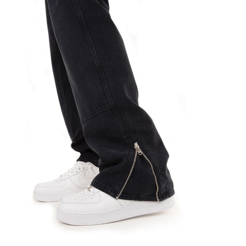 Garment Workshop Double-Knee Carpenter Jeans Washed Black