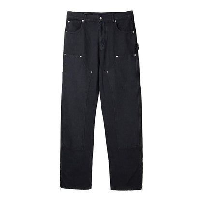 Garment Workshop Double-Knee Carpenter Jeans Washed Black