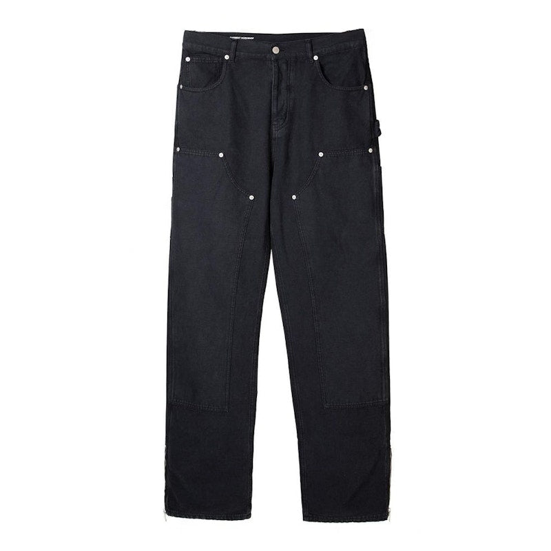 Garment Workshop Double-Knee Carpenter Jeans Washed Black