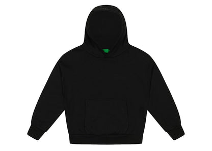 Garment Workshop Double Layer Embroidered Hoodie Chaos Black