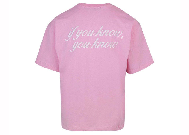 Garment Workshop If I Know You Know T-shirt Pink