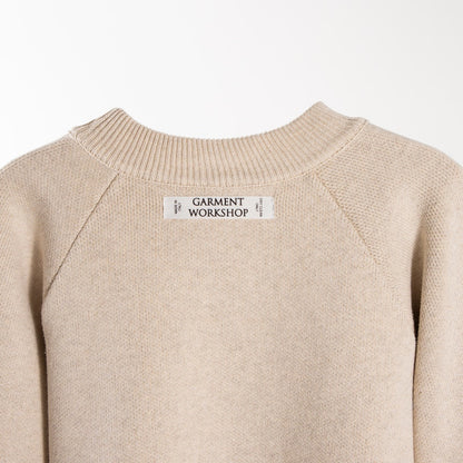 Garment Workshop Knitted Crewneck Sweater Heavy Cream