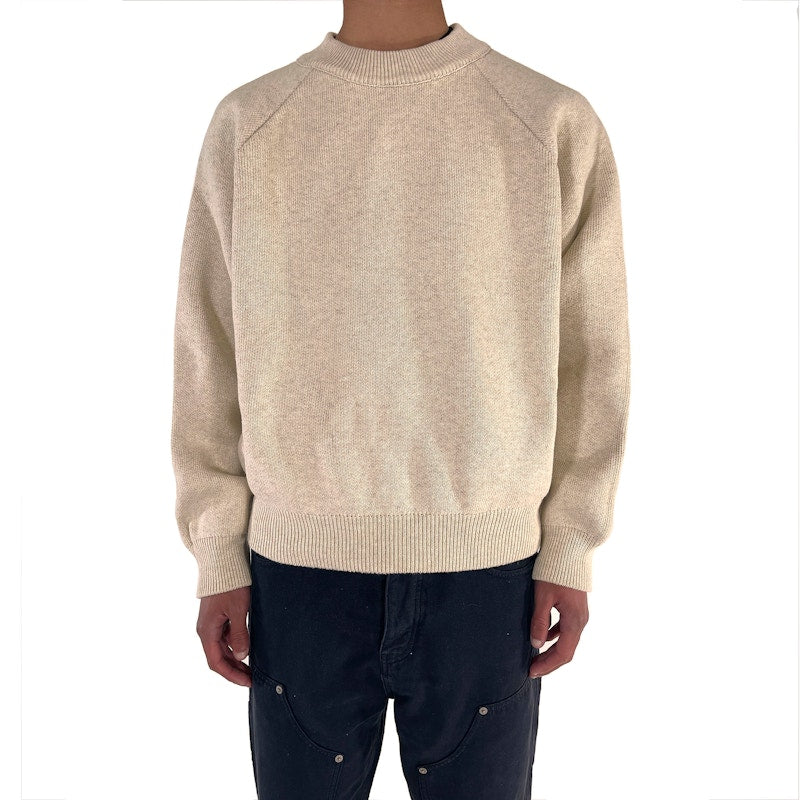 Garment Workshop Knitted Crewneck Sweater Heavy Cream