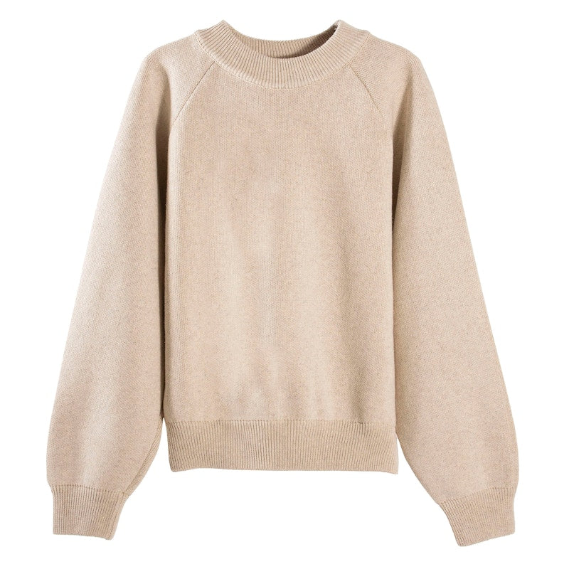 Garment Workshop Knitted Crewneck Sweater Heavy Cream