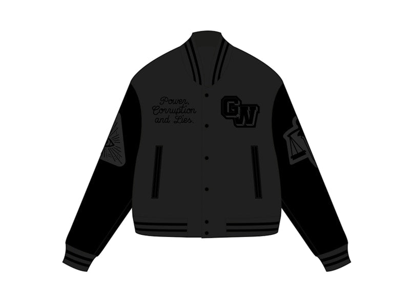 Garment Workshop "New Order" College Jacket (In-store) Chaos Black