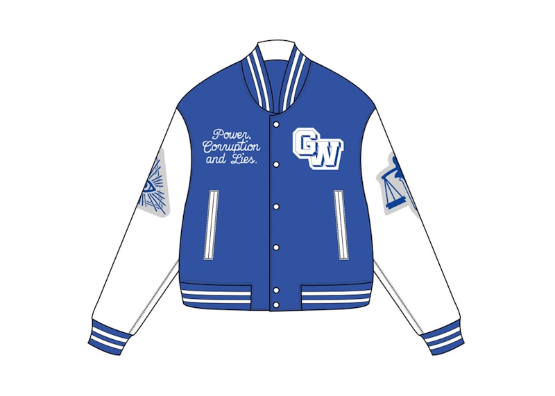 Garment Workshop "New Order" College Jacket (In-store) Royal Blue