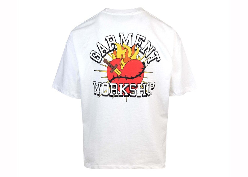 Garment Workshop Print Heart T-shirt White