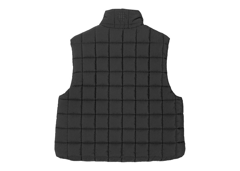 Garment Workshop Quilted Puffer Vest Chaos Black