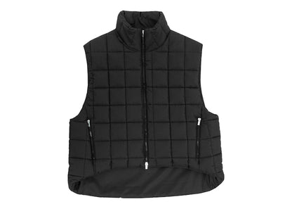Garment Workshop Quilted Puffer Vest Chaos Black