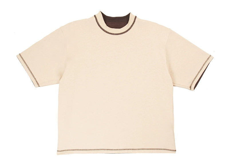 Garment Workshop Reversible Double Layer Tee (In-store) Dune Sand/Rust Brown