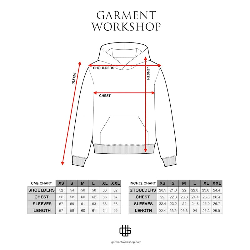 Garment Workshop Double Layer Reversible Hoodie Halloween Orange