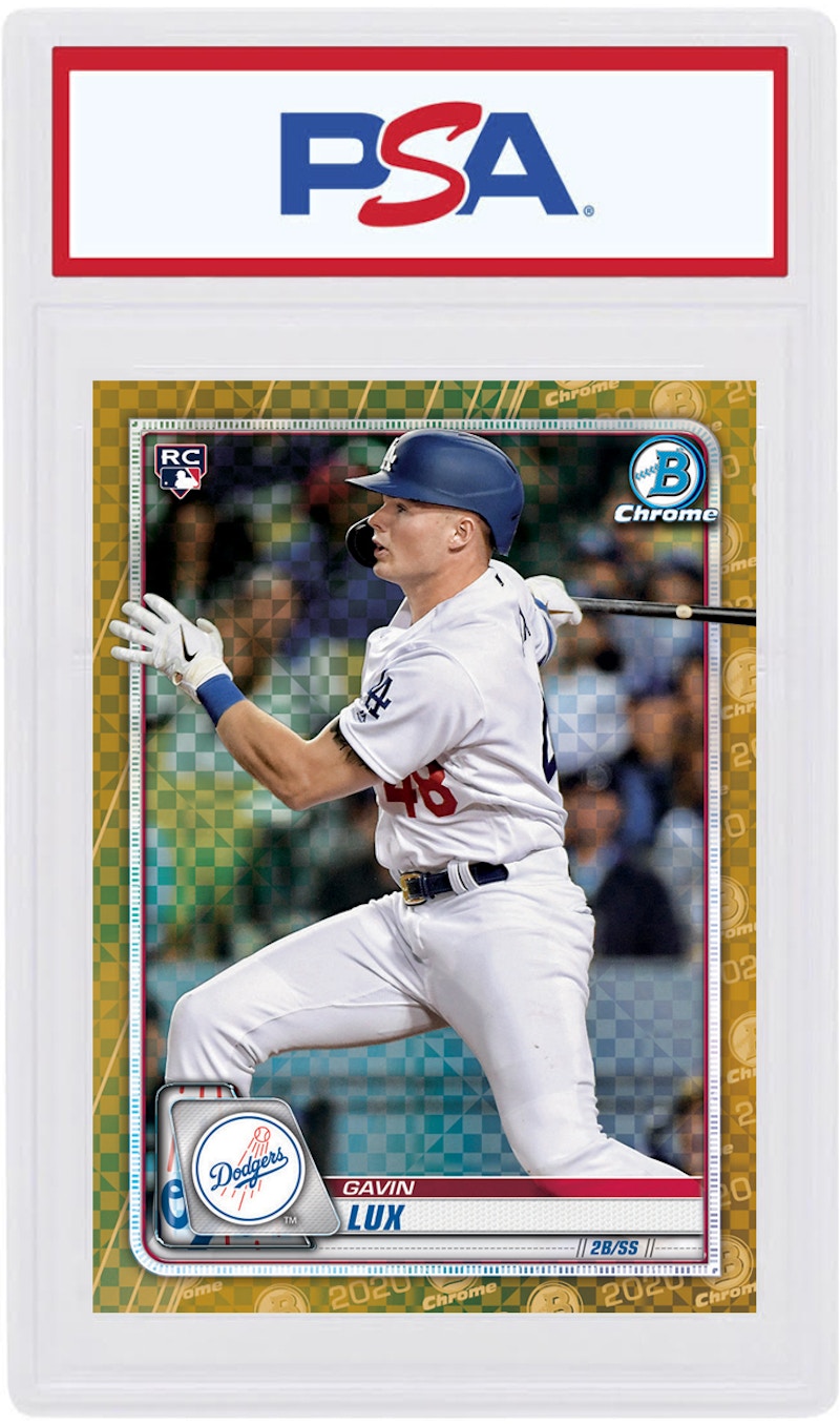 Gavin Lux 2020 Bowman Chrome X Rookie Gold X-Fractor /3 #83 (PSA or BGS Graded)