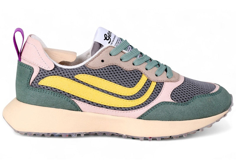 Genesis Footwear G-Marathon Multi Mesh Green Grey Yellow