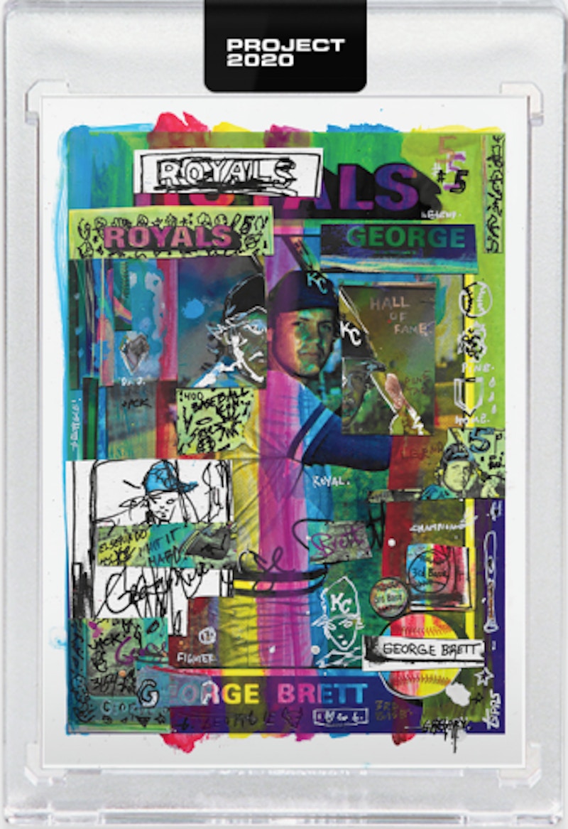 George Brett 1975 Topps Project 2020 Gregory Siff Artist Proof /20 #11