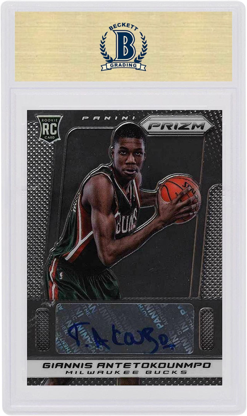Giannis Antetokounmpo 2013 Panini Prizm Rookie Autograph #33 (PSA or BGS Graded)