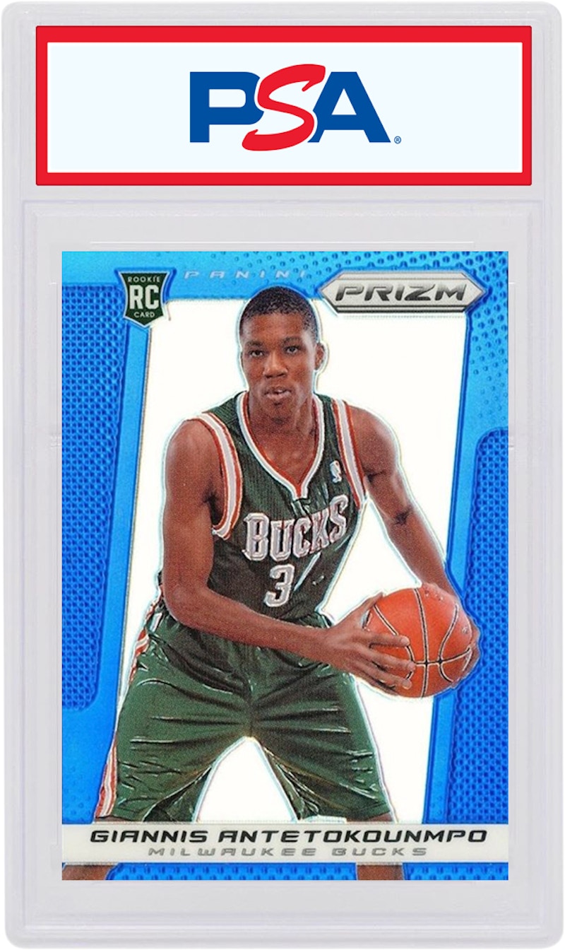 Giannis Antetokounmpo 2013 Panini Prizm Rookie Blue #290 (PSA or BGS Graded)