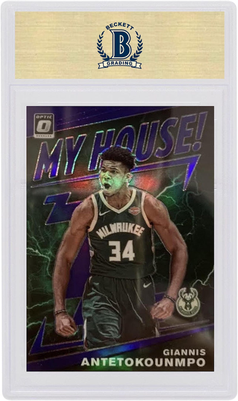 Giannis Antetokounmpo 2019 Panini Donruss Optic My House! Purple #5 (PSA or BGS Graded)